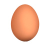 Яйцо подкладное куриное резиновое (муляж)