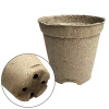 Горшки торфяные c улучшенным дном 105*100 мм, круглый (термоусадка 120 шт)