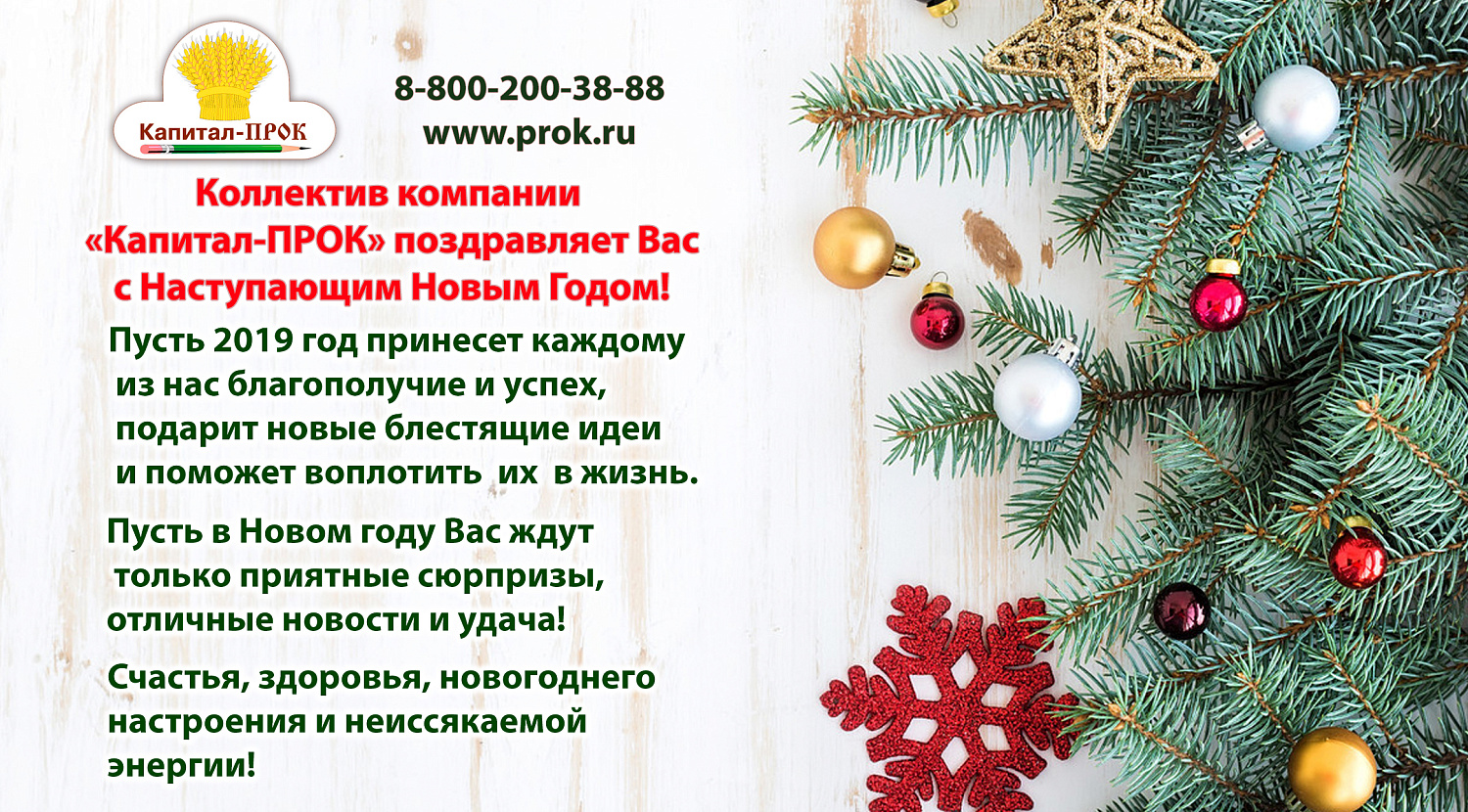 С Наступающим Новым 2019 годом!